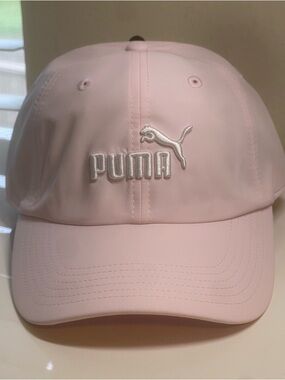 Puma Light Pink Embroidered Logo Cap